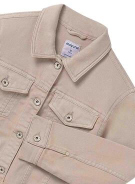 Veste de chasse Mayoral en serge beige pour fille