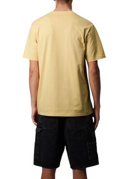 T-shirt Carhartt Pocket jaune pour homme