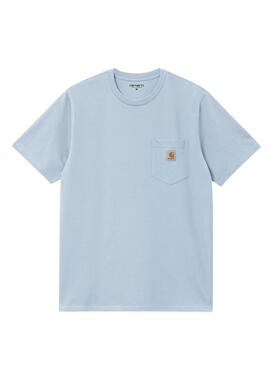 T-shirt Carhartt Pocket bleue pour homme