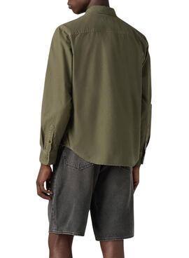 Chemise Levi's Authentic verte pour homme
