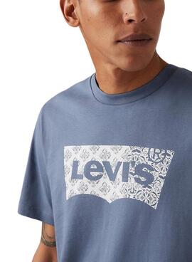T-shirt Levis Graphic bleue pour homme