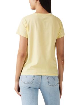 T-shirt Levis Perfect logo jaune pour femme