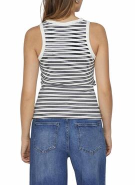 T-shirt Vila Visola à rayures marines pour femme