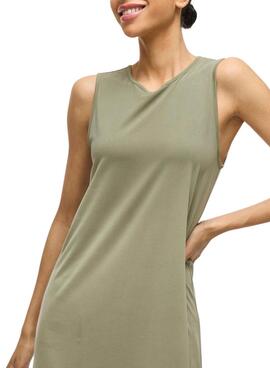 Robe midi verte Vila Vimodala pour femme