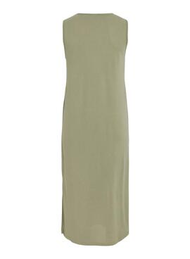 Robe midi verte Vila Vimodala pour femme