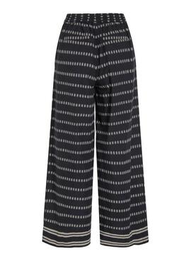 Pantalon Vila Visavila estampado noir pour femme