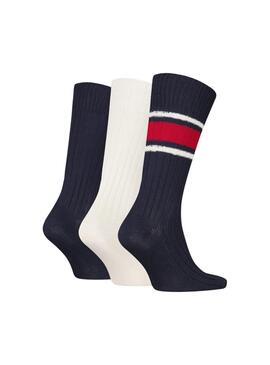 Pack de 3 pares de calcetines Tommy Hilfiger Giftboxed Classic multicolor para hombre