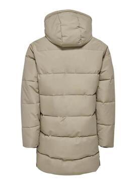 Veste matelassée Only and Sons Carl beige pour homme