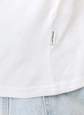 T-shirt Jack and Jones Portland blanc pour homme