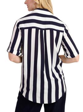 Chemise Naf Naf Popey marine pour femme