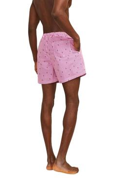 Maillot de bain Jack and Jones Fiji rouge pour homme