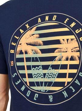T-shirt Jack and Jones Summer bleue pour homme