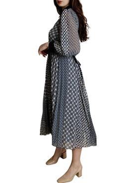 Robe Naf Naf Geo bleue pour femme