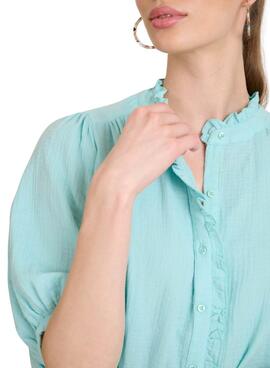 Chemisier Naf Naf Barbula vert pour femme