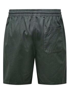 Bermuda Only & Sons Stel Life vert pour homme