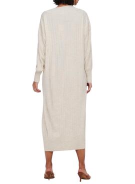 Robe midi Only New Tessa beige pour femme