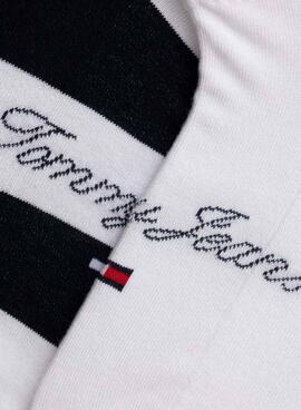 Ensemble de 2 chaussettes Tommy Jeans TH UNI blanc pour homme et femme