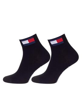 Ensemble de 2 chaussettes Tommy Jeans TH UNI noires pour hommes et femmes