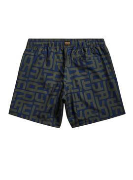 Maillot de bain G-Star Dirik Letter Allover imprimé pour homme.