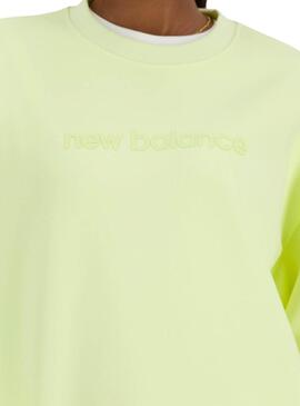 Sweat à capuche New Balance Hyper Density Jaune pour Femme