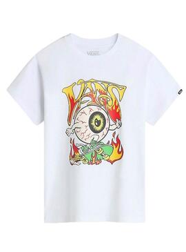 T-shirt Vans Eyeballie Blanc Pour Enfant