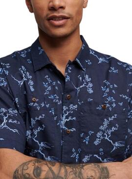 Chemise Superdry Beach Marine pour Homme