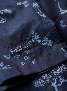 Chemise Superdry Beach Marine pour Homme