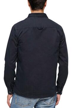 Chemise surchemise Superdry Workwear Marine pour homme