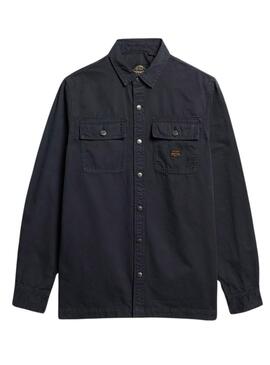 Chemise surchemise Superdry Workwear Marine pour homme