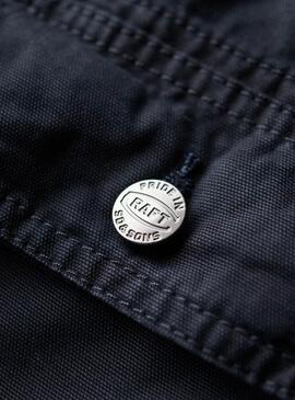 Chemise surchemise Superdry Workwear Marine pour homme