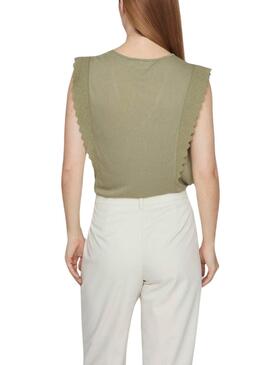 T-shirt Vila Vimosa Vert Pour Femme
