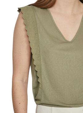 T-shirt Vila Vimosa Vert Pour Femme