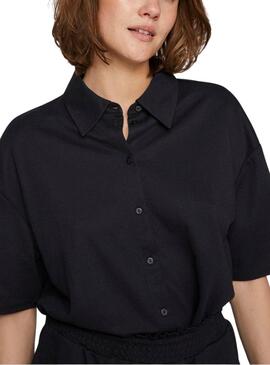Chemise Vila Vicarmena noire pour femme
