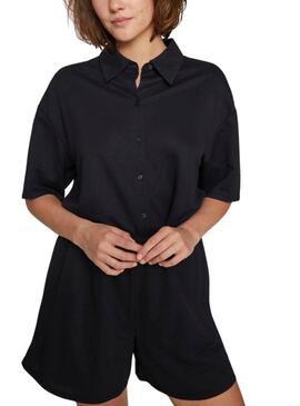 Chemise Vila Vicarmena noire pour femme