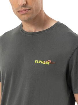T-shirt  El Pulpo Relief Gris Pour Homme