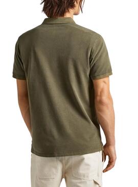 Polo Pepe Jeans New Oliver Vert Pour Homme