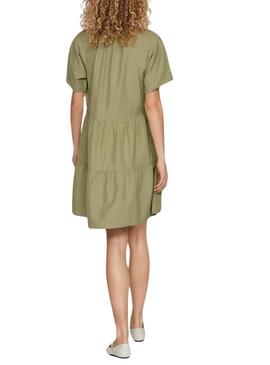 Robe Vila Viprisilla verte pour femme