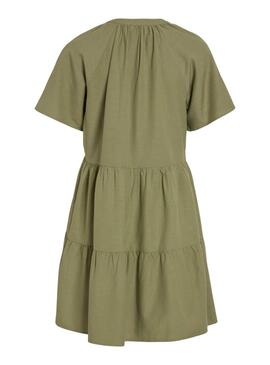 Robe Vila Viprisilla verte pour femme