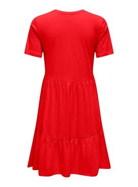 Robe Only May Peplum Rouge Pour Femme