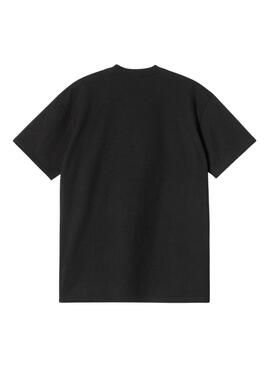 T-shirt Carhartt Pocket Heart noir pour homme.