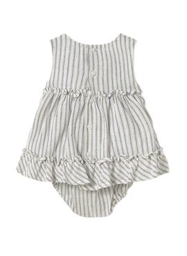 Robe plate grise naturelle Mayoral pour bébé
