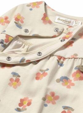 Pyjama Mayoral longue couleur pêche beige pour bébé
