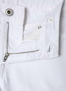 Pantalon Pepe Jeans Straight blanc pour fille