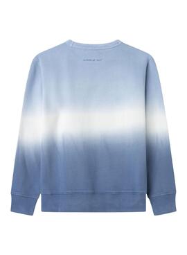 Sweat Pepe Jeans Jamie bleu pour garçon
