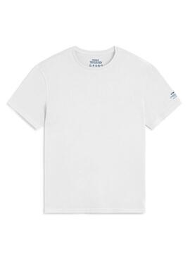 T-shirt Ecolaf Hope blanc pour homme.