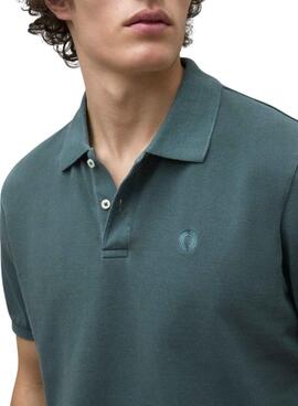 Polo Ecoalf Tedan vert pour homme