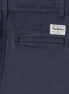 Pantalon Pepe jeans Junior slim chino bleu enfant