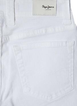 Bermuda Pepe jeans Slim blanco para niño - Short Pepe jeans Slim blanc pour garçon