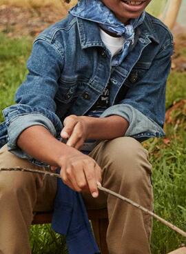 Veste en jean Mayoral trucker bleue pour garçon