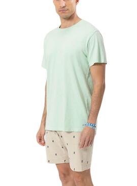 T-shirt  El Pulpo Lavé Logo Vert Pour Homme